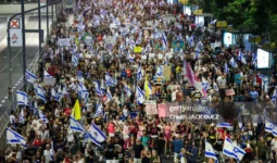 Protestas en Israel tras el anuncio de los planes para tomar toda la Franja de Gaza.