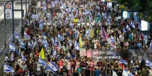 Protestas en Israel tras el anuncio de los planes para tomar toda la Franja de Gaza.