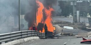 Explotó una pipa repartidora de gas en Iztapalapa