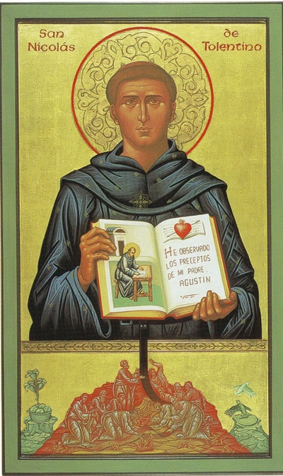 Pintura de San Nicolás de Tolentino