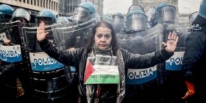 Italia en huelga general protesta contra la agresión en Gaza