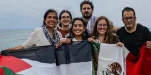 Gente de México participa en la Flotilla Global Sumud