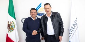 Se reúne Mauricio Kuri y titular de la CONAGUA