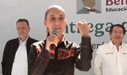 Inaugura Sheinbaum nuevo CBTIS en Saldarriaga