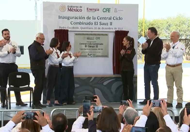 En este momento estás viendo Inaugura Sheinbaum Central de Ciclo Combinado El Sauz II en Querétaro “Josefa Ortiz Téllez Girón”