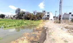 Denuncian afectaciones a la salud por malos olores en canal de aguas negras en la colonia La Joya