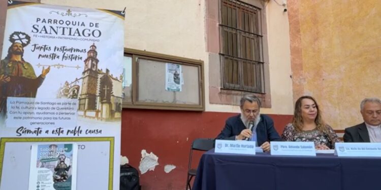 Anuncian recaudación para la reparación de la Parroquia de Santiago