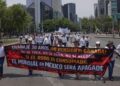 Marchan y protestan en el Senado los jubilados del sector público
