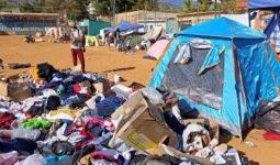 Los venezolanos están viviendo en campamentos