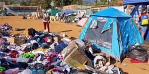 Los venezolanos están viviendo en campamentos